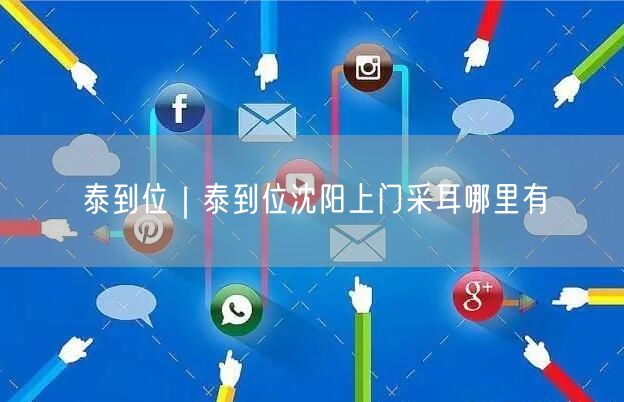 泰到位｜泰到位沈阳上门采耳哪里有